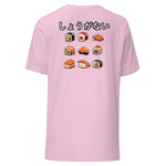 Camiseta de manga corta unisex sushi